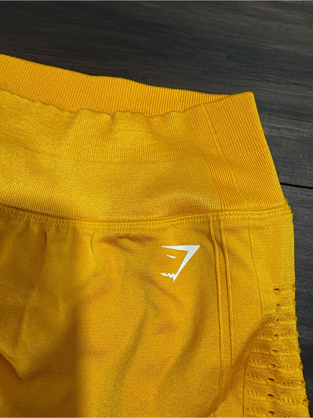 Gymshark Seamless High-Rise Bike Shorts - Yellow - Picture 5 of 5